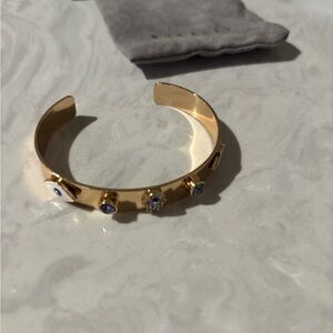 New Adjustable Bracelet Gold Evil Eyes Blue Gold Eyes Evil Buckley London